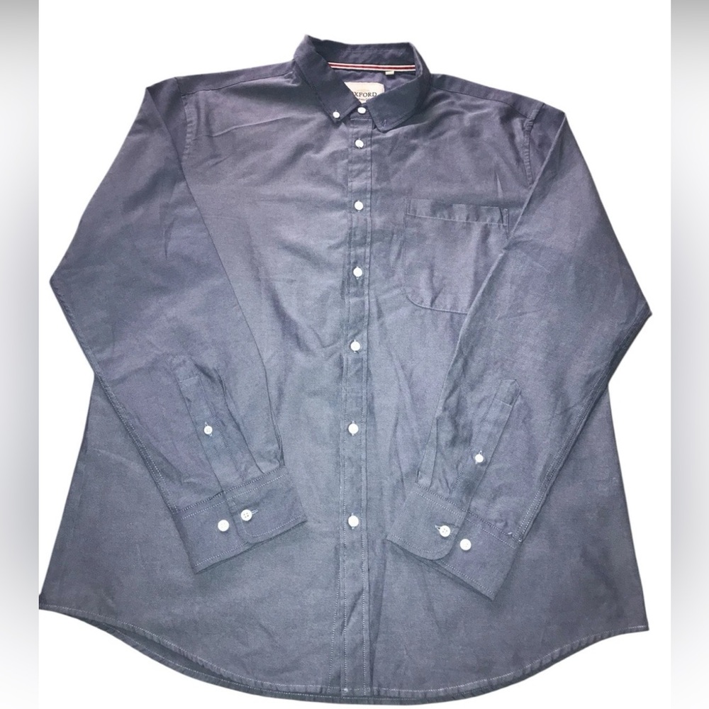 OXFORD Men’s Luxury Collection Long Sleeved Button Up Button-down collar XLT